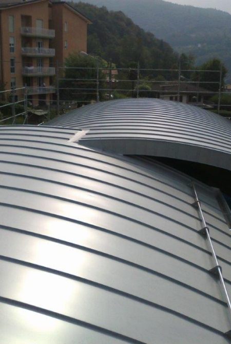 Copertura doppia aggraffatura Scarantino Cuveglio Varese